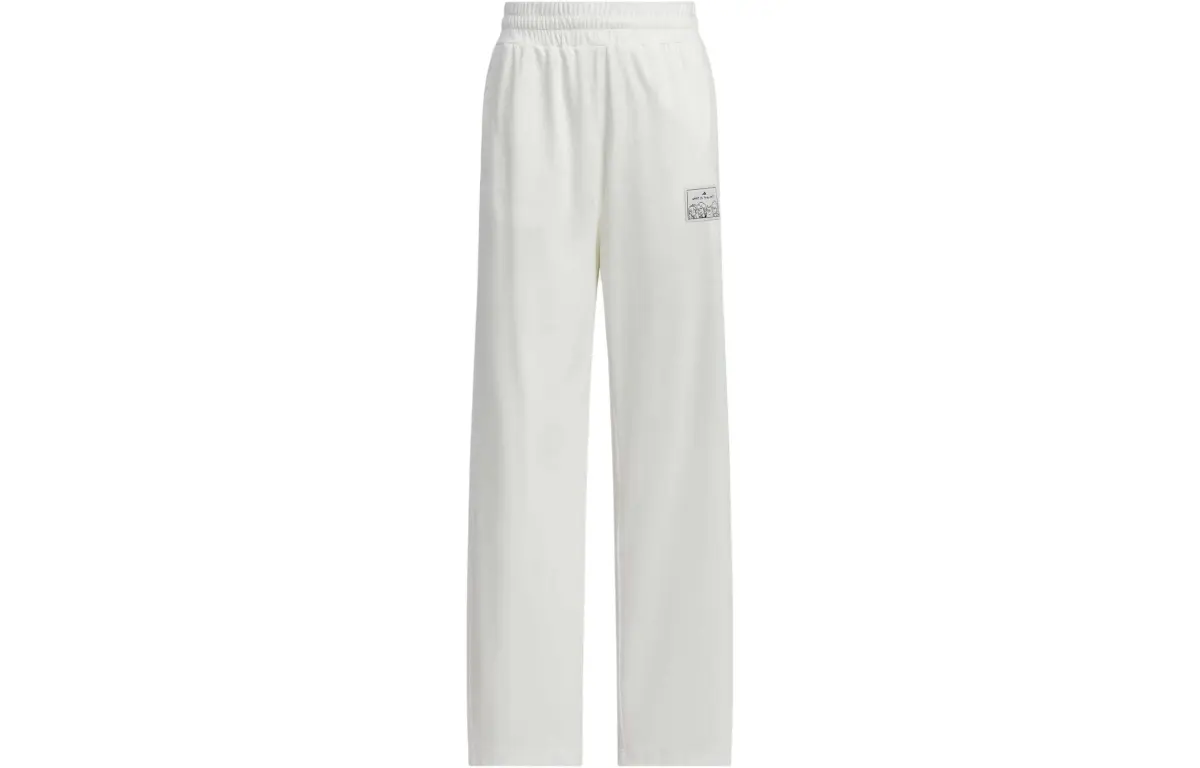 Adidas GRAPHIC KNIT JOGGERS Casual Pants Women's White
