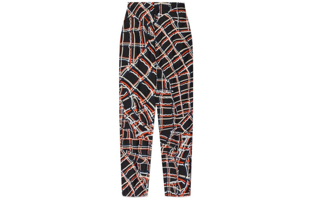 Bottega Veneta Distorted Check Printed Trousers