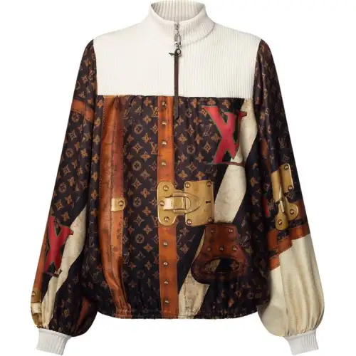 LOUIS VUITTON SS24 Velvet feel Coat Women's Multicolor