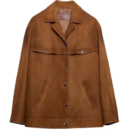 Prada suede shirt jacket