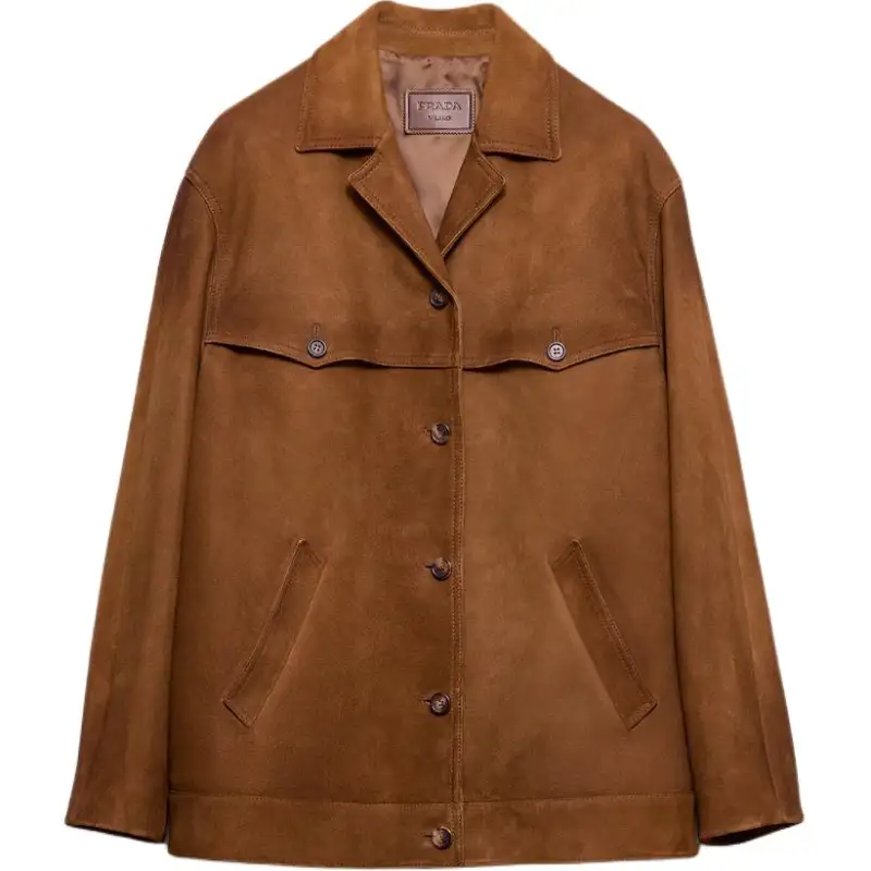 Prada suede shirt jacket