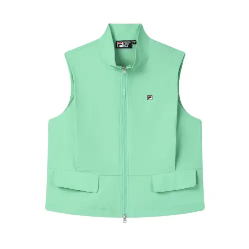 FILA Vests Women's Mole Green Stand Collar Moderate Other