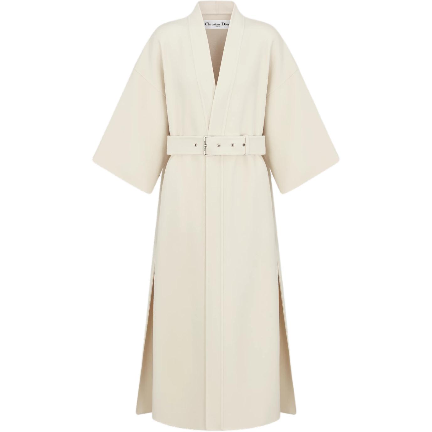 Christian DIOR Belted V Neck Coat