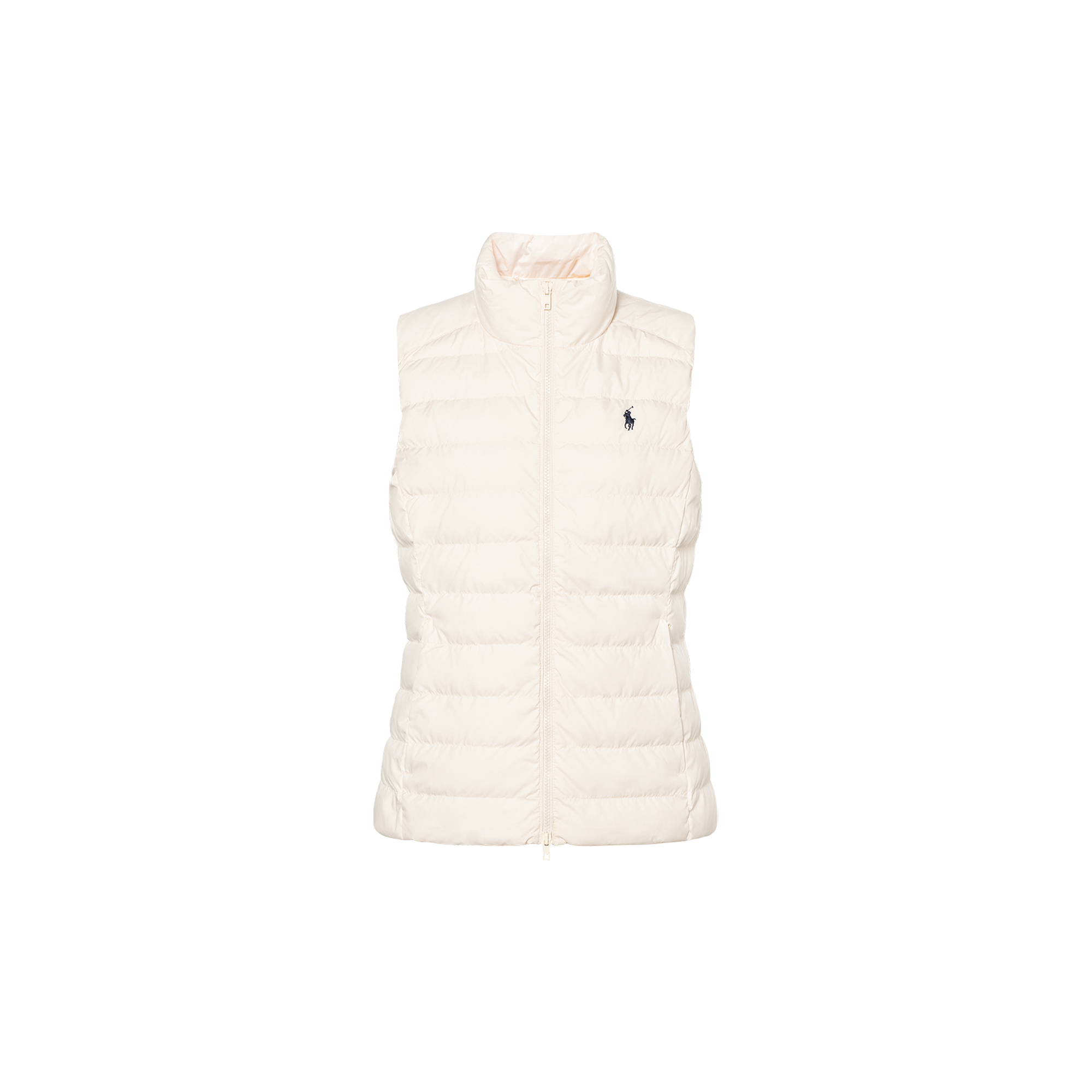 Polo Ralph Lauren Pony with zipper, foldable beige vest sleevless, with embroidery
