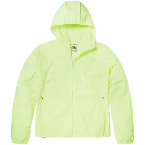 THE NORTH FACE Urban Exploration Sun Protection Clothing Women's Bright Yellow N13 Hooded Non Detachable Thin