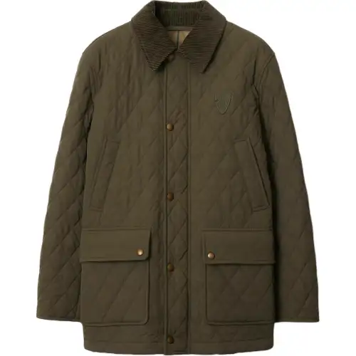 Burberry Quilted Nylon Barn Jacket 'Loch/Linden'