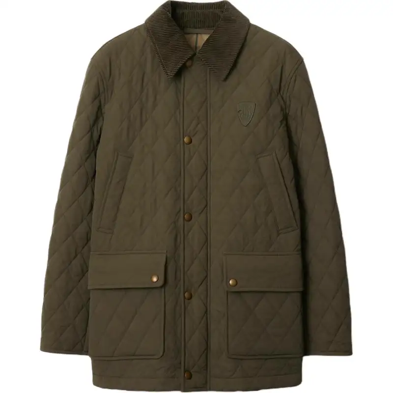 Burberry Quilted Nylon Barn Jacket 'Loch/Linden'