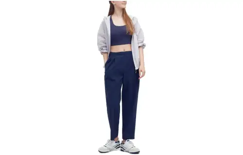 UNIQLO Casual Pants Women's Radiant Night Blue Moderate Straight Fit Pants