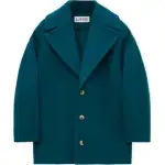LOEWE Coats Women's Green Lapel Moderate