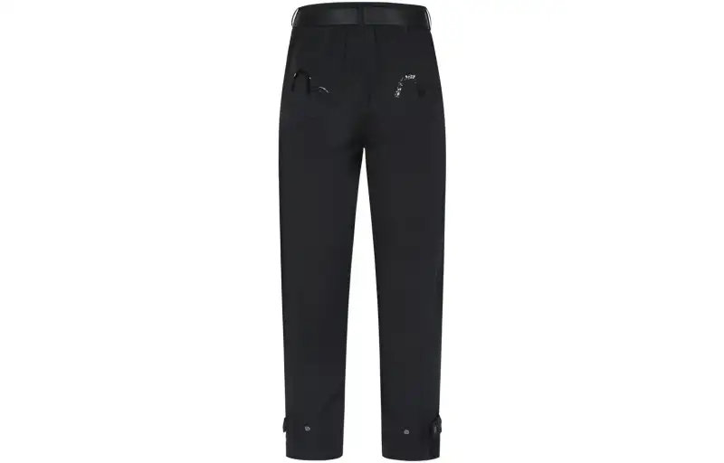 EVISU Casual Pants Women's Black Moderate Tapered Pants