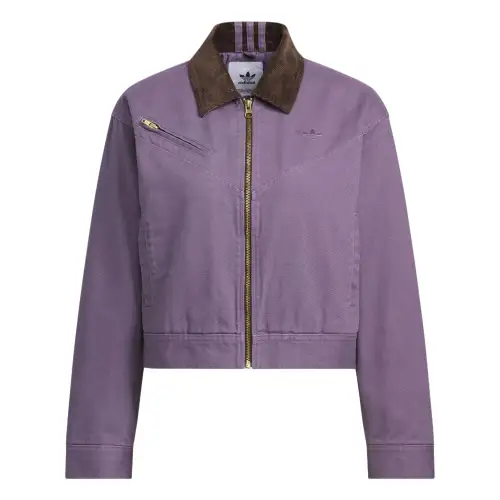 Adidas Originals Montreal WASH PAD JKT W Puffer Jacket Women's Dark Gray Violet/Gold