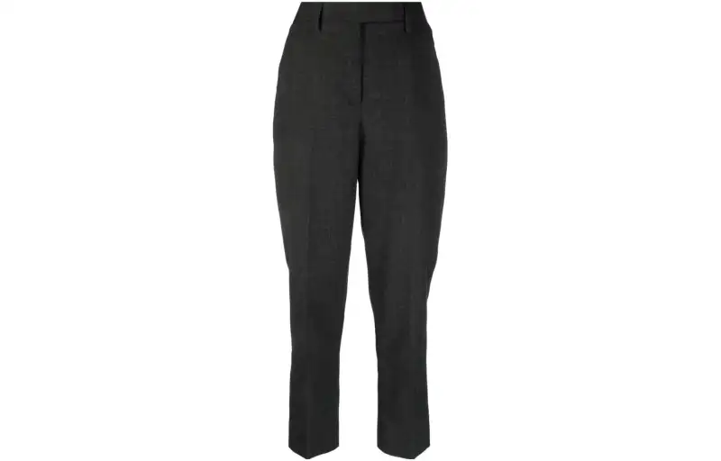 PRADA Casual Pants Women's Black Moderate Straight Fit Pants