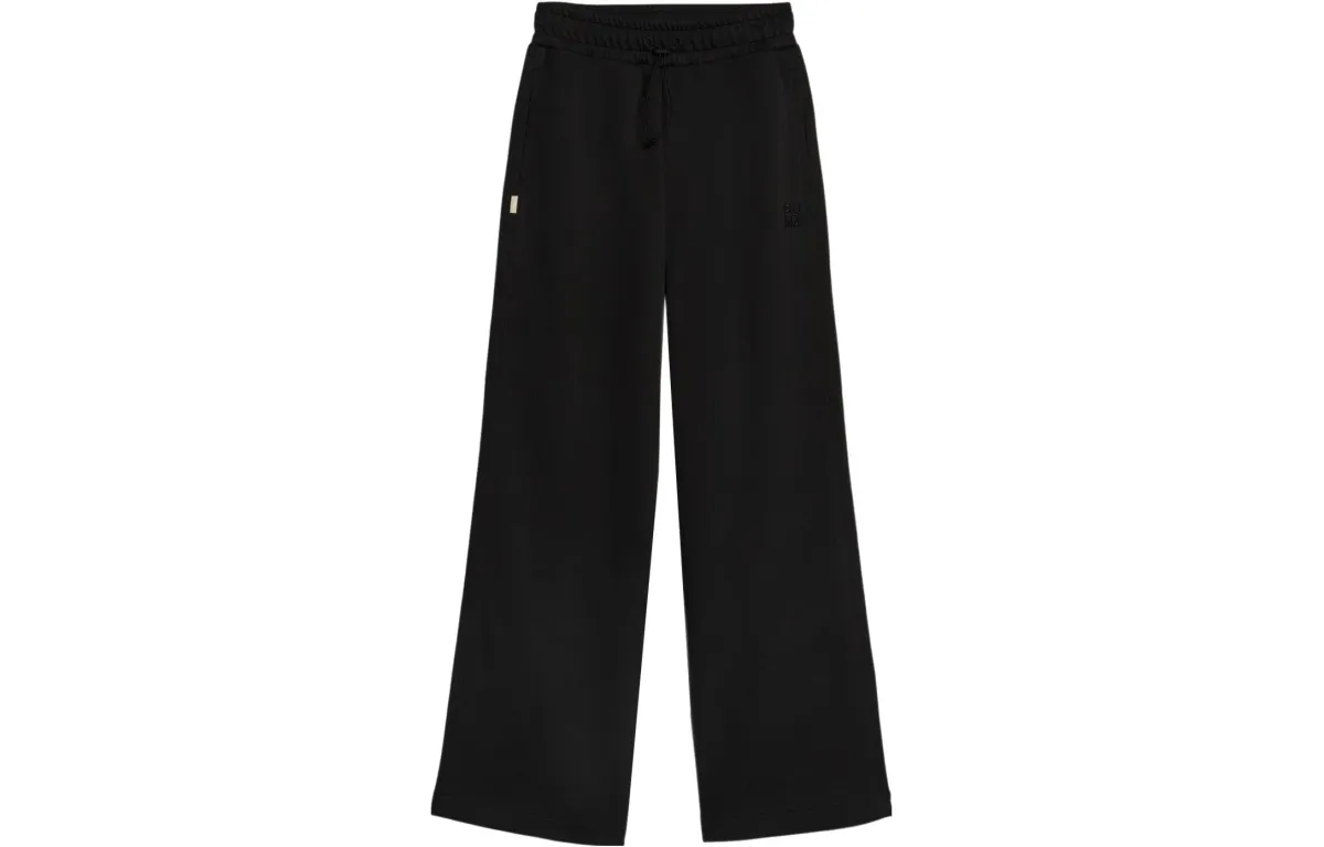 PUMA Casual Pants Women's Black Moderate Wide Leg Pants