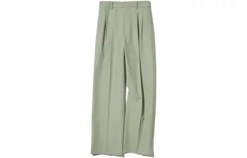 UNIQLO Casual Pants Women's Grass Green Moderate Straight Fit Pants