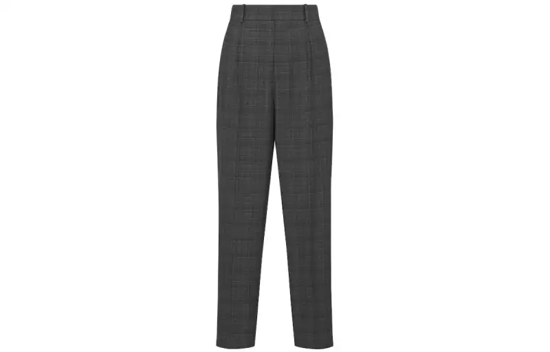 DIOR Casual Pants Women's Gray Moderate Tapered Pants