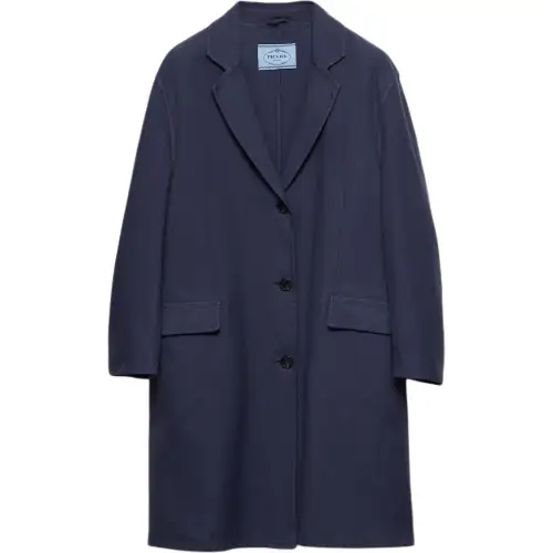 PRADA SS25 Spring Summer Women's Apparel Collection Coat Women's Blue