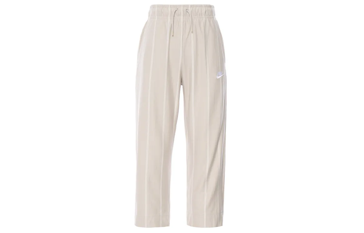 Nike Women'ss Sports Wear Stripe Pants Cream