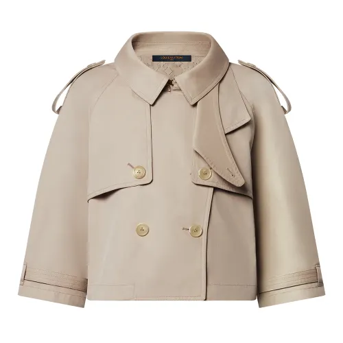 Lv Cropped Trench Jacket