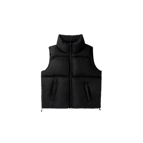 FILA Vests Women's Black Stand Collar Moderate
