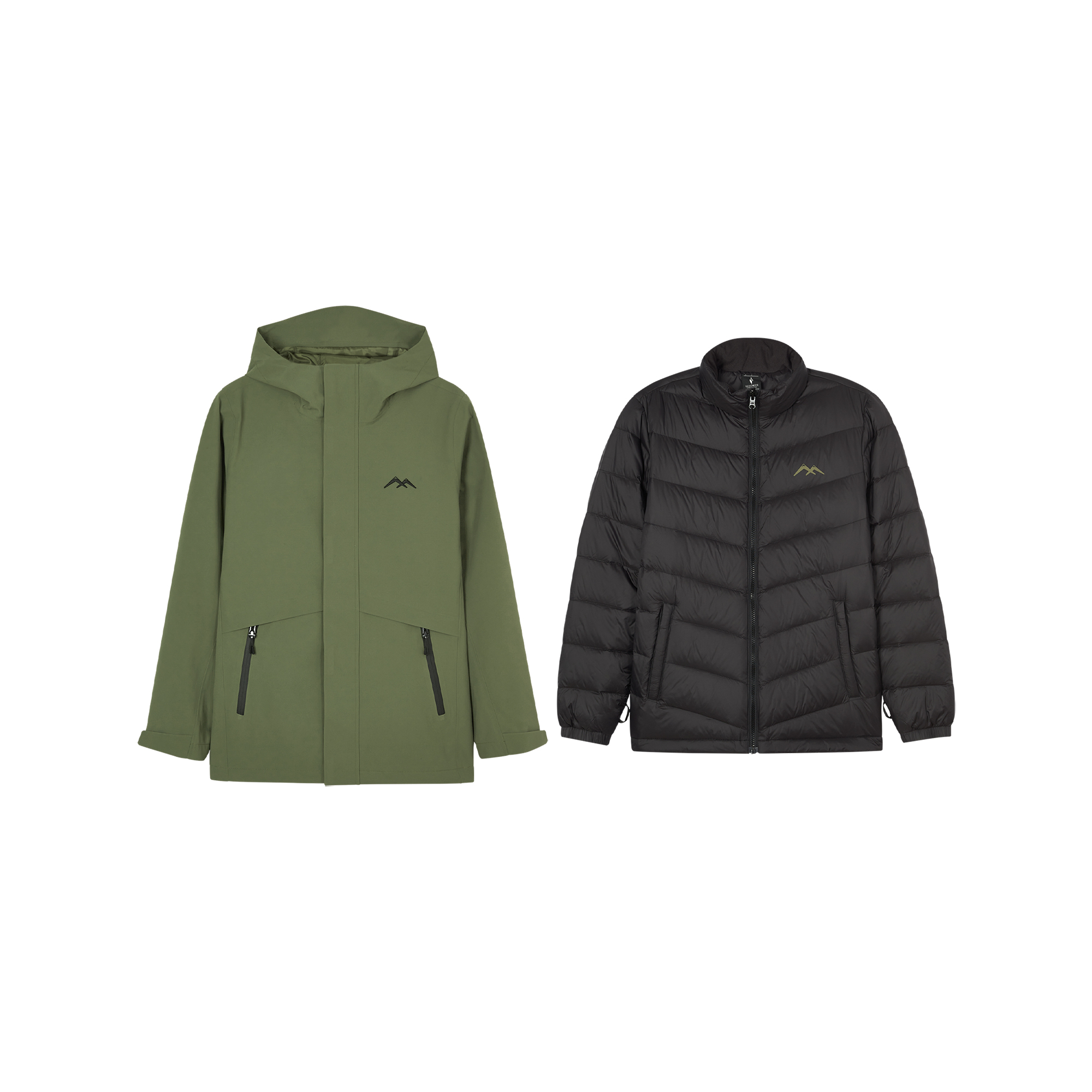 Женская куртка Skechers 3-in-1 Down Jacket (зеленая)