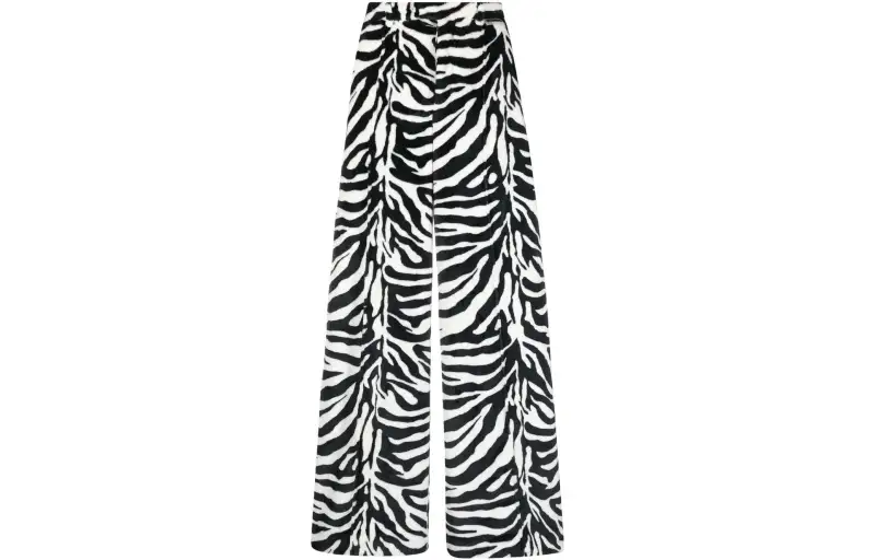Vetements Casual Pants Women's Black White Stripes Moderate Other