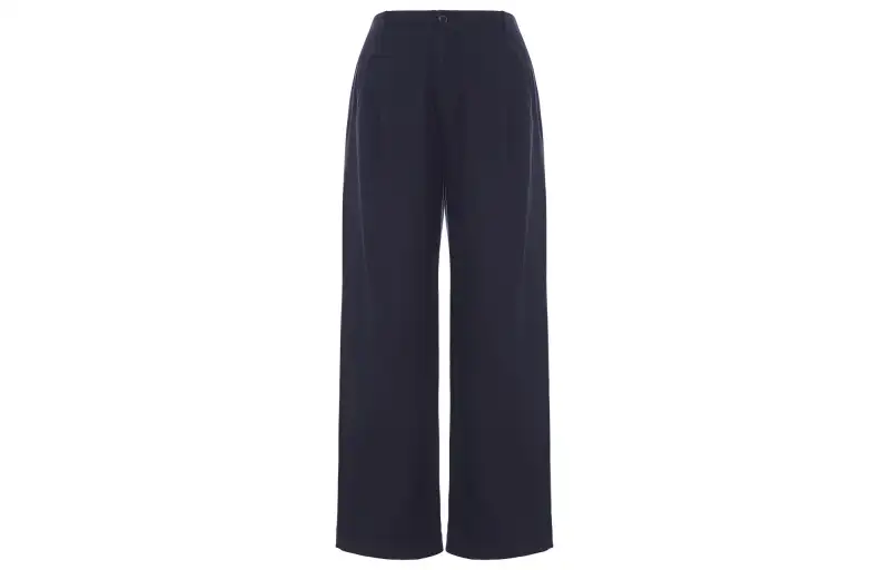 UNIQLO X INES DE LA FRESSANGE UNIQLO X Ines De La Fressange Casual Pants Women's Navy Blue Moderate Straight Fit Pants