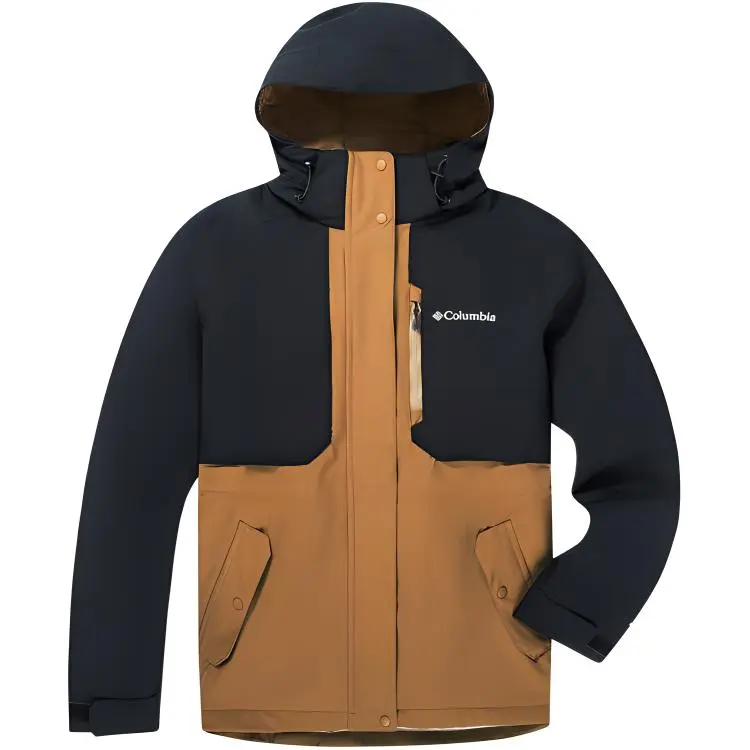 Columbia Casual Outdoor Waterproof Windbreaker Jacket Women's Blue Brown