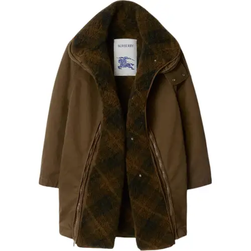 Burberry detachable-warmer cotton parka