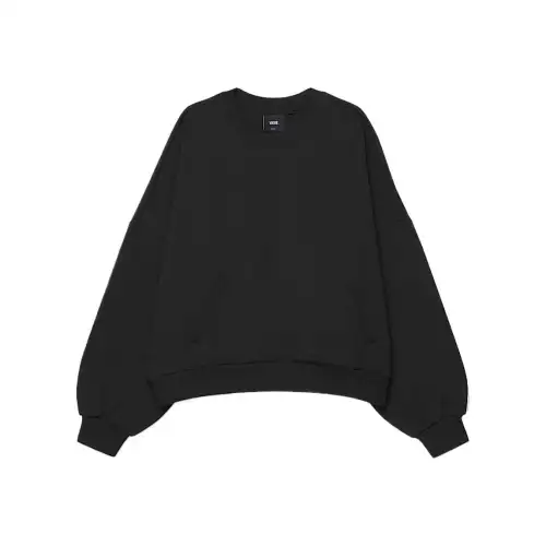 Vans Sweatshirts Women's Black Crew Neck Moderate Regular