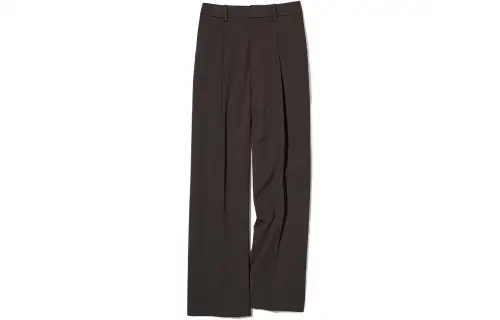 UNIQLO Casual Pants Women's Brown Black Moderate Wide Leg Pants