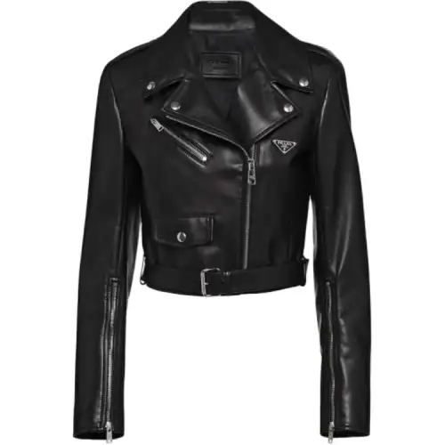 Prada leather biker jacket