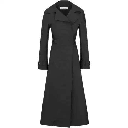 DIOR SS25 Trench Coat Women's Black