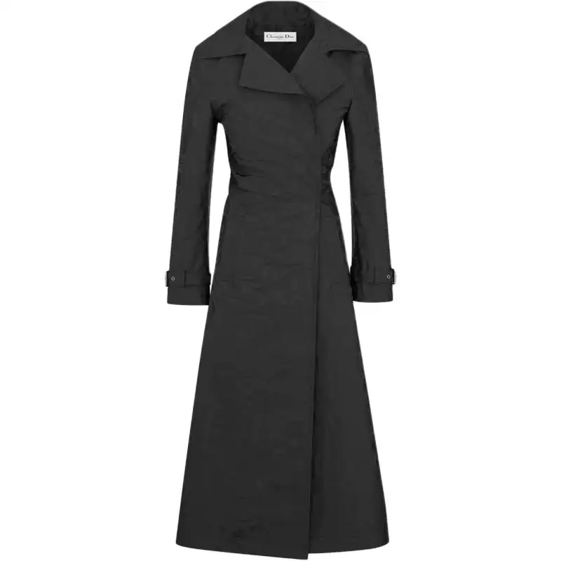 DIOR SS25 Trench Coat Women's Black