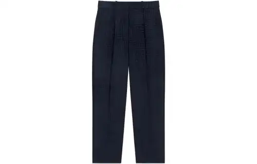 【Zoomed ImageryPrevious Season】micro-houndstooth straight-leg trousers