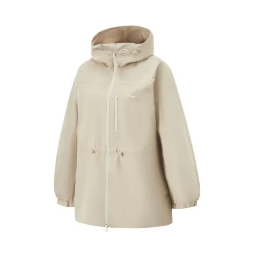 Li Ning Fitness Series Trench Coat Women's Coast Gray