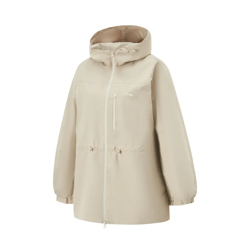 Li Ning Fitness Series Trench Coat Women's Coast Gray