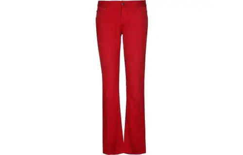 PRADA Casual Pants Women's Red Moderate Wide Leg Pants