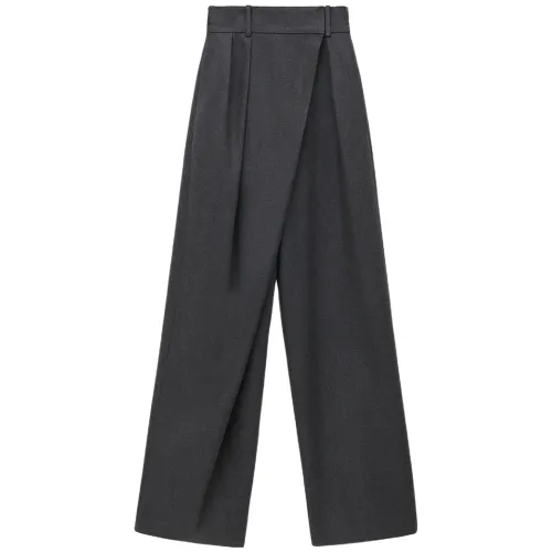 LOEWE Wrap Trousers 'Anthracite Melange'