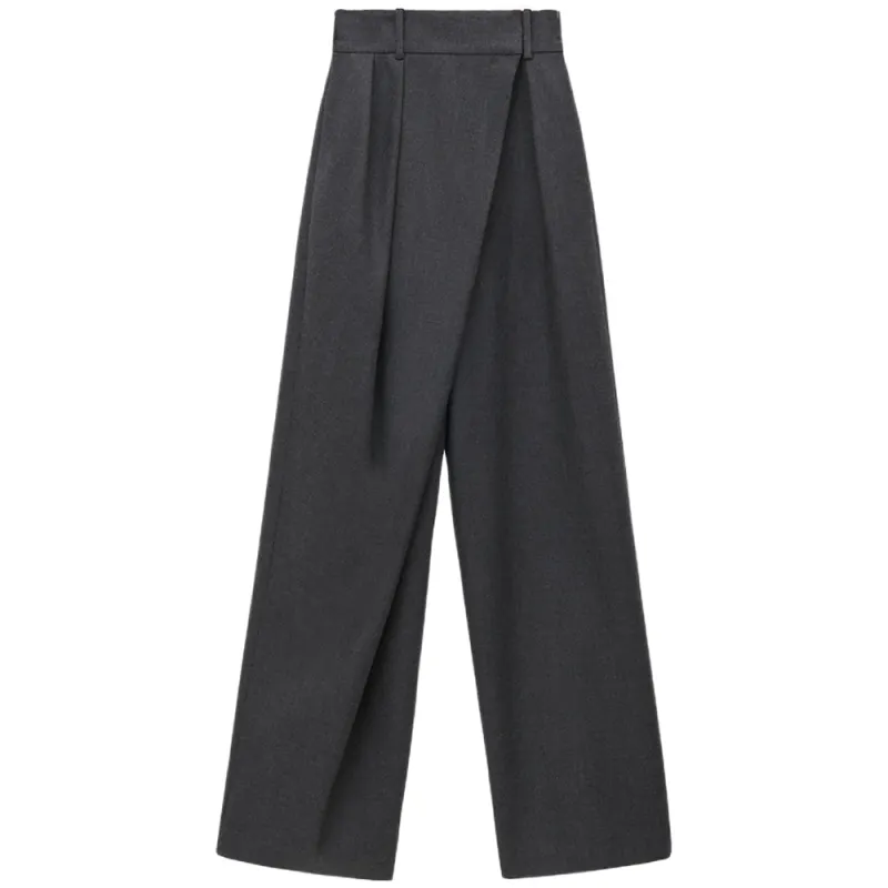 LOEWE Wrap Trousers 'Anthracite Melange'
