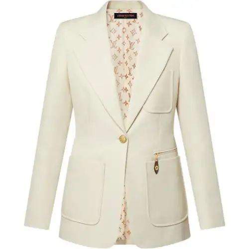 Lv Technical Gabardine Preppy Blazer