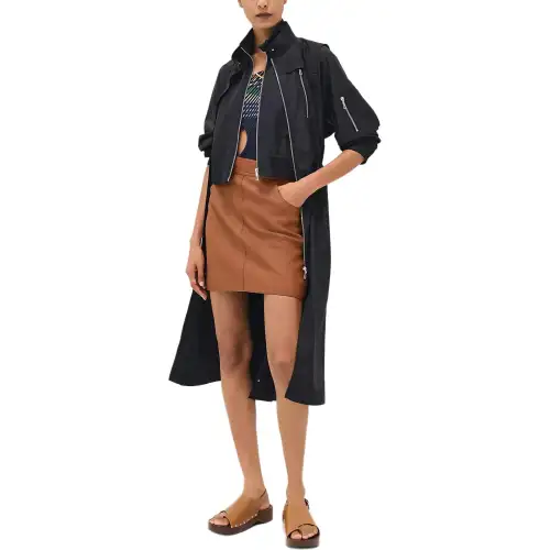 HERMES SS25 Coats Women's Black