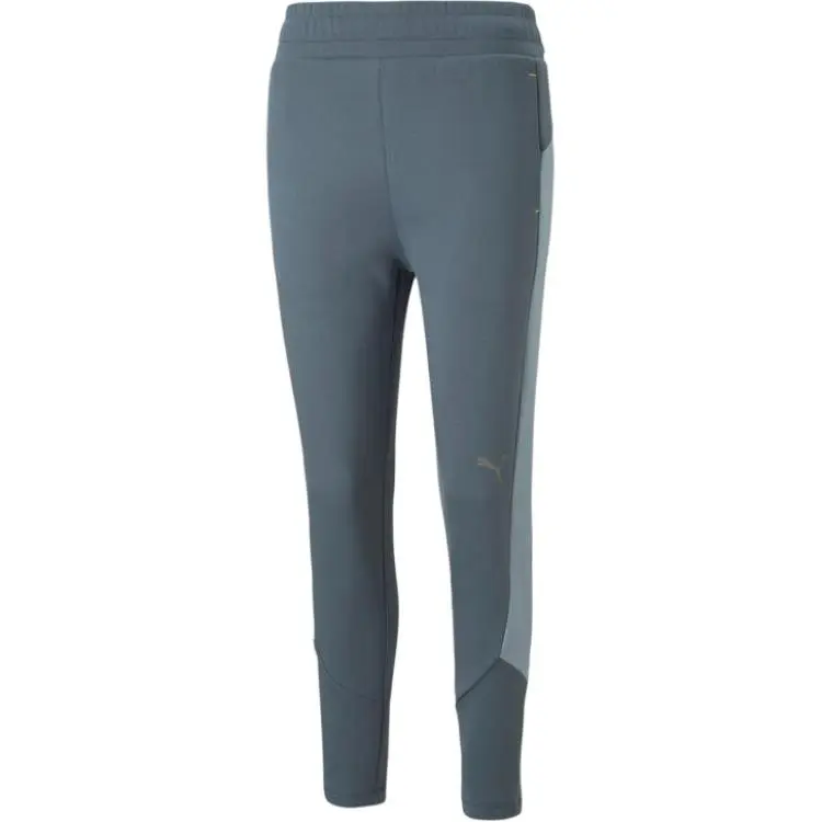 PUMA Casual Pants Women's Gray Moderate Tapered Pants