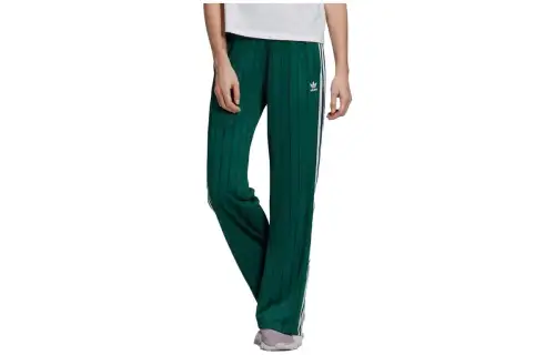Adidas Originals Casual Pants Women's Green Moderate Straight Fit Pants