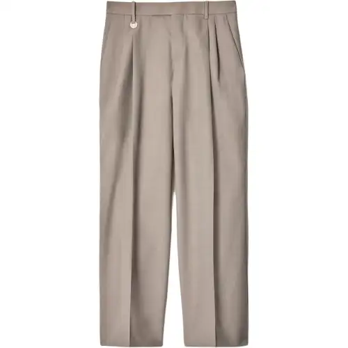 Burberry Wide-leg Wool Trousers