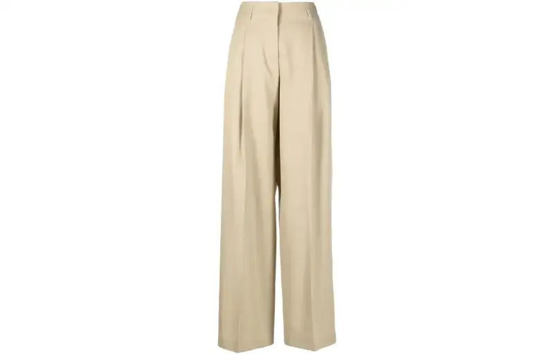 Golden Goose Deluxe Brand Logo Patch Pleated Pants