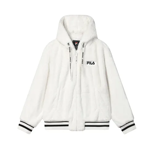 FILA Velvet feel Coat Women's Cloud White