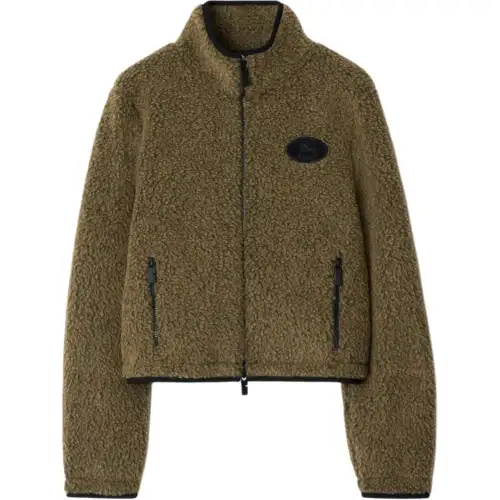 Burberry fleece cropped jacket