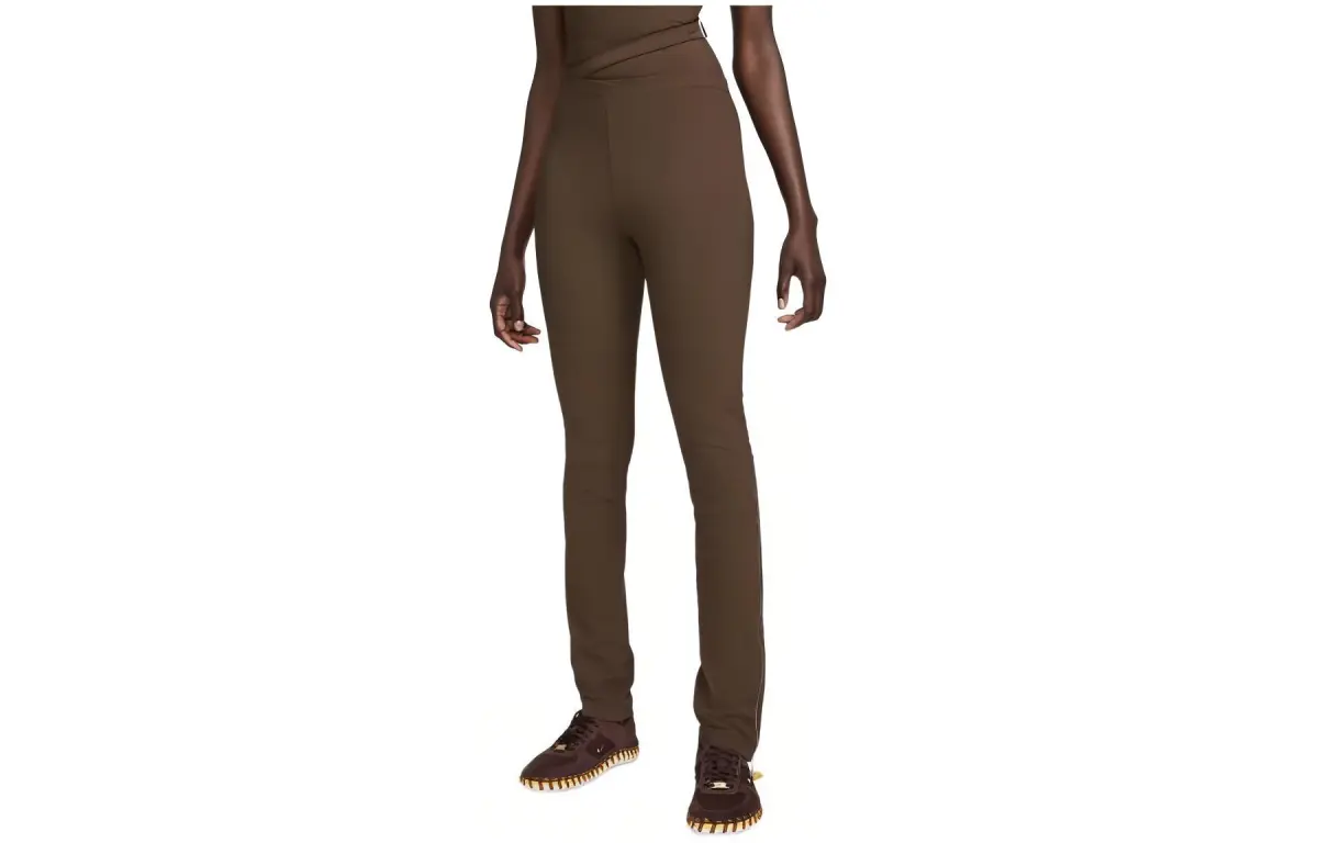 Nike x Jacquemus Collaboration SS24 Casual Pants Asia Version Women's Cocoa