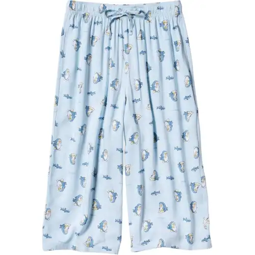UNIQLO x SHAYUMAO,LIANMINGKUAN Casual Pants Women's Light Blue