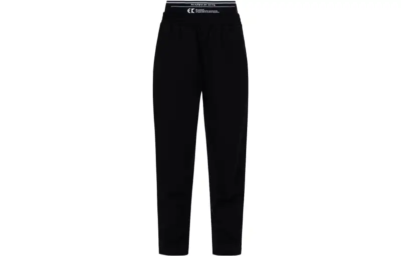 EVISU Casual Pants Women's Black Moderate Cuffed Pants